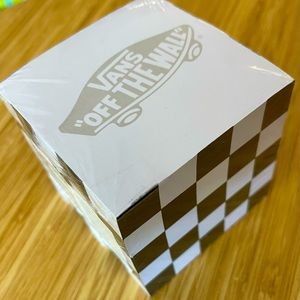 VANS Family Checkered Sticky Note Cube - NWT